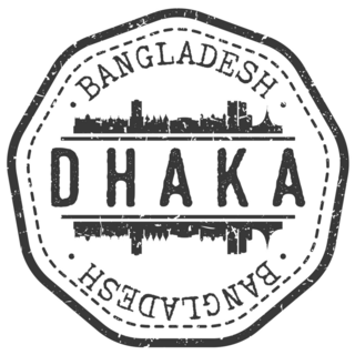 Dhaka Travel Stamp Sticker