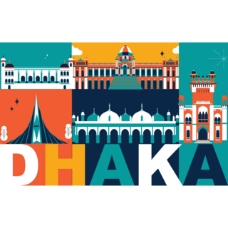 Dhaka Travel Sticker