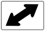 Diagonal Arrow Sticker