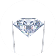 Diamond Held In Diamond Jeweler Tweezers Sticker