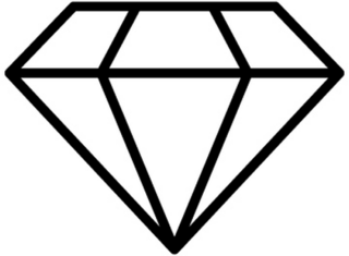 Diamond Icon Illustration Sticker