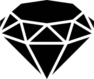 Diamond Icon Silhouette Sticker