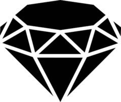 Diamond Icon Silhouette Sticker
