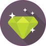 Diamond Icon Sticker