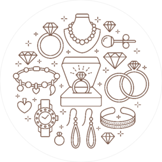 Diamond Jewelry Set Sticker