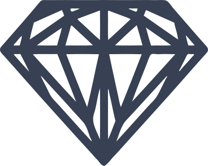 Diamond Line Art Sticker