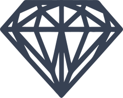 Diamond Line Art Sticker
