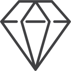 Diamond Line Icon Sticker