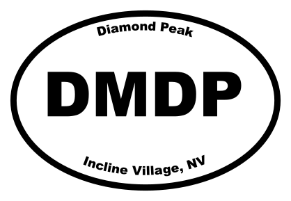 Diamond Peak Oval Sticker