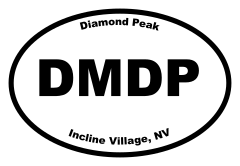 Diamond Peak Oval Sticker