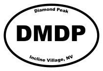 Diamond Peak Oval Sticker