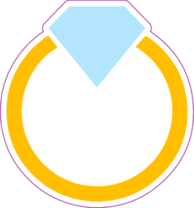 Diamond Ring - Wedding Or Engagement Ring Sticker