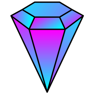Diamond Trendy Gradient Icon Sticker