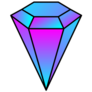 Diamond Trendy Gradient Icon Sticker