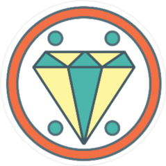 Diamond Vector Icon Sticker