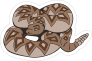 Diamondback Rattlesnake Mascot Sticker