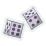 Dice Icon Illustration Sticker