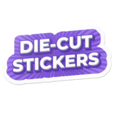 Die cut custom sticker with precision-cut edges