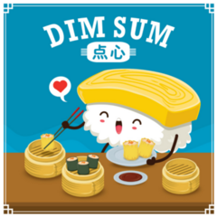 Dim Sum Poster Sticker