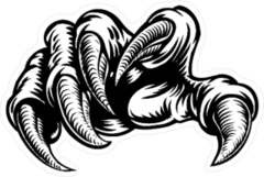 Dinosaur Claws Sticker