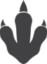 Dinosaur Foot Print Sticker