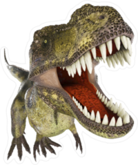 Dinosaur Up Close Sticker