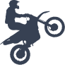 Dirt Bike Rider Sticker
