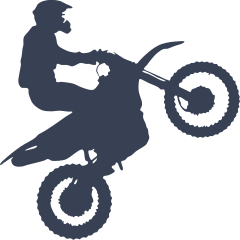 Dirt Bike Rider Sticker