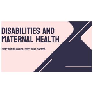 Disabilities And Maternal Health Awareness Sticker
