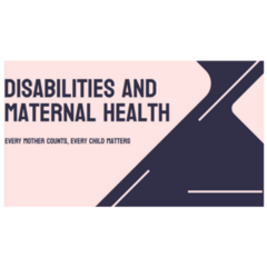Disabilities And Maternal Health Awareness Sticker