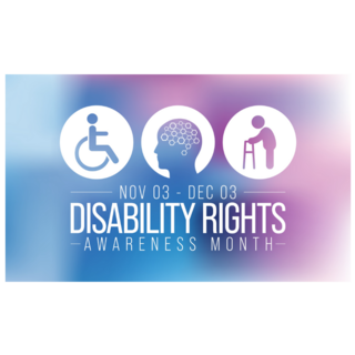 Disability Rights Awareness Month Gradient Sticker