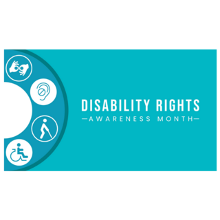 Disability Rights Awareness Month Sticker