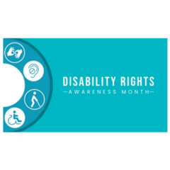Disability Rights Awareness Month Sticker