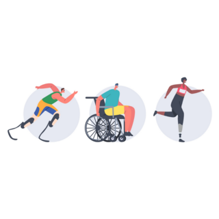 Disabled Athletes Awareness Sticker 