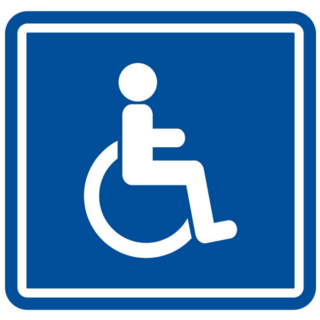 Disabled Handicap Icon Sticker