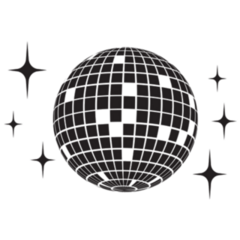 Disco Ball 70s Icon Sticker