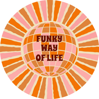 Disco Ball Funky Way Of Life Vintage 70s Sticker