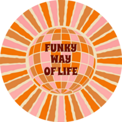 Disco Ball Funky Way Of Life Vintage 70s Sticker