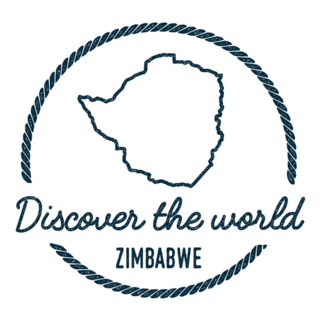 Discover The World Zimbabwe Map Sticker
