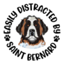 Distracted Bernard Sticker