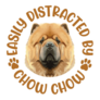 Distracted By Chow Sticker