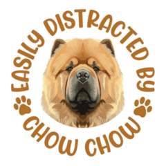 Distracted By Chow Sticker