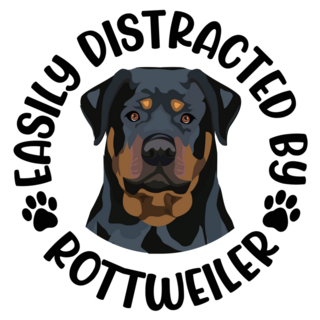 Distracted By Rottweiler Sticker
