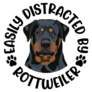 Distracted By Rottweiler Sticker