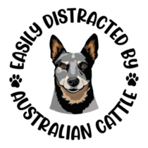 Distracted Cattle Dog Sticker