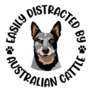 Distracted Cattle Dog Sticker