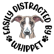 Distracted Whippet Sticker
