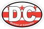 District Of Columbia Dc State Flag Oval Sticker
