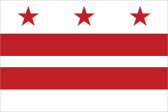 District Of Columbia Dc State Flag Sticker