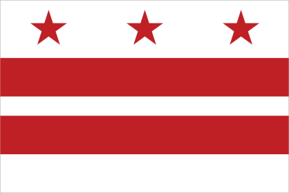 District Of Columbia Dc State Flag Sticker